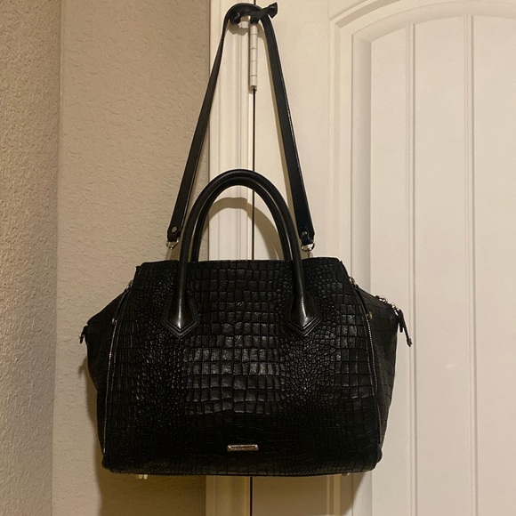Rebecca minkoff large mock croc perry satchel - Picture 2 of 13